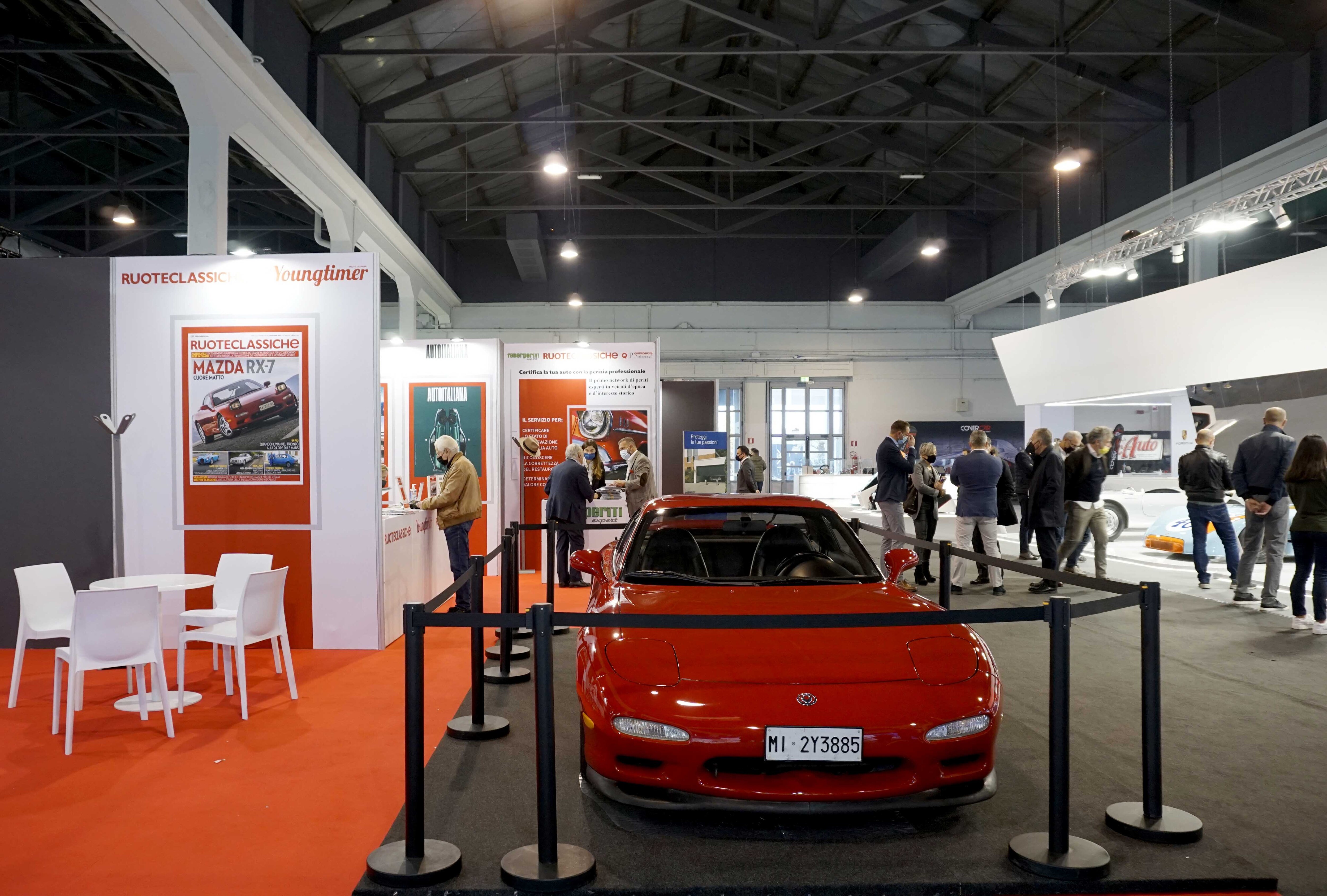 Lo stand di Ruoteclassiche al Padiglione 3 della Fiera di Padova