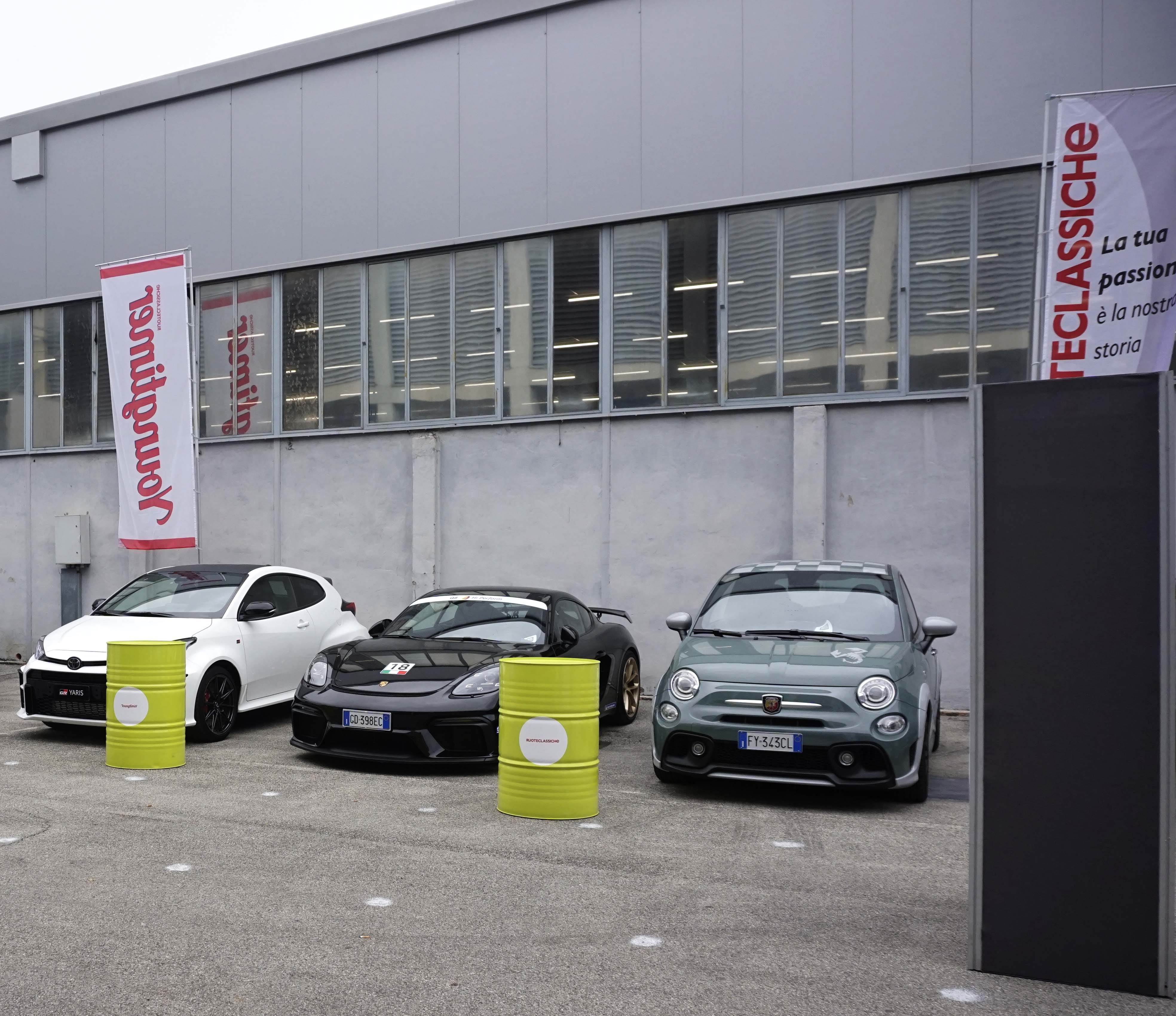 Le finaliste del contest Future Classic of the Year: Toyota Yaris GR, Porsche 718 Cayman GT4, Abarth 695 70° Anniversario