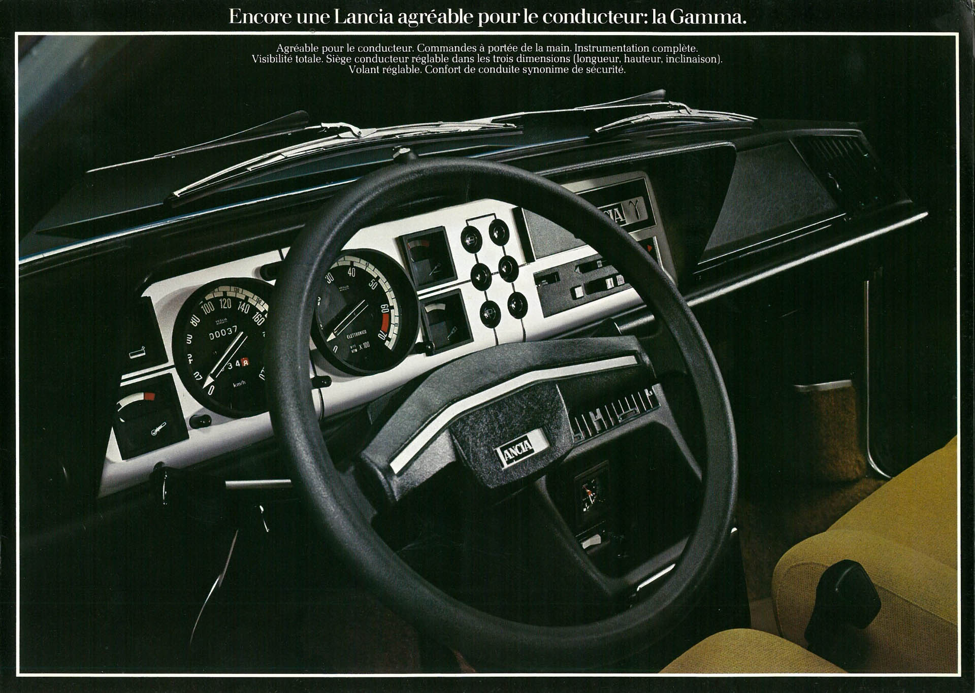 Lancia Gamma, depliant  francese (1977)