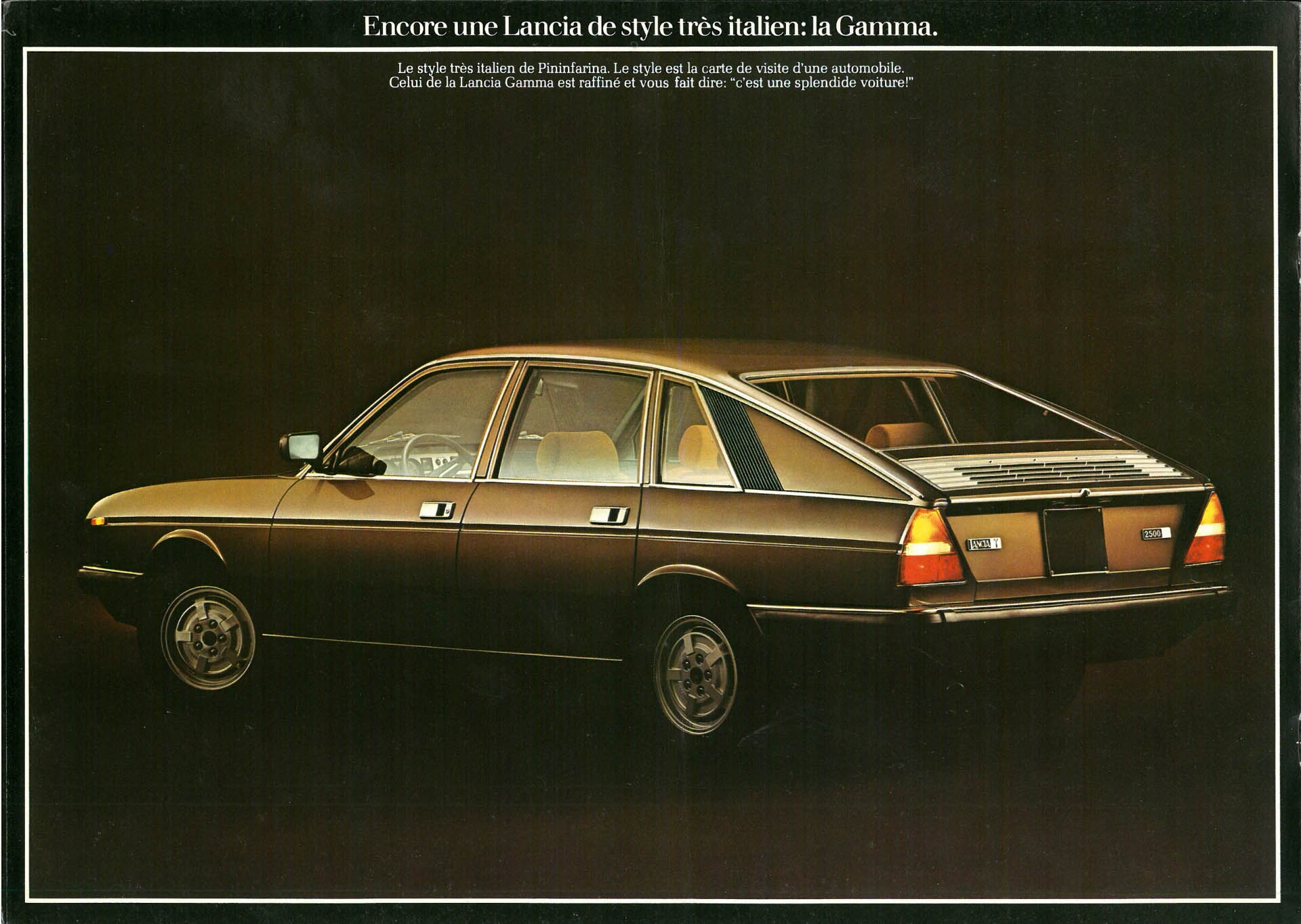 Lancia Gamma, depliant  francese (1977)