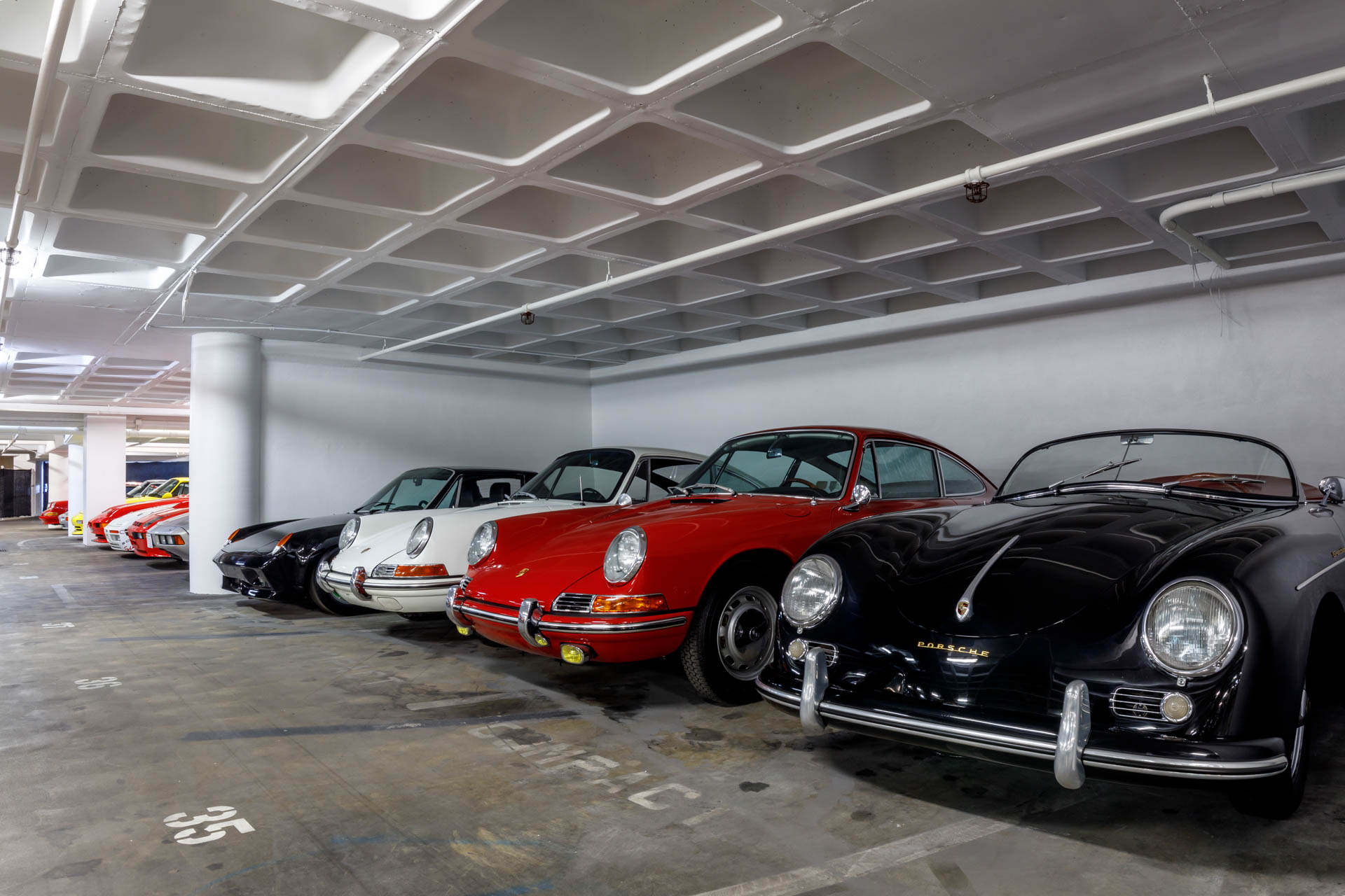 Alcune Porsche della collezione del Petersen Museum