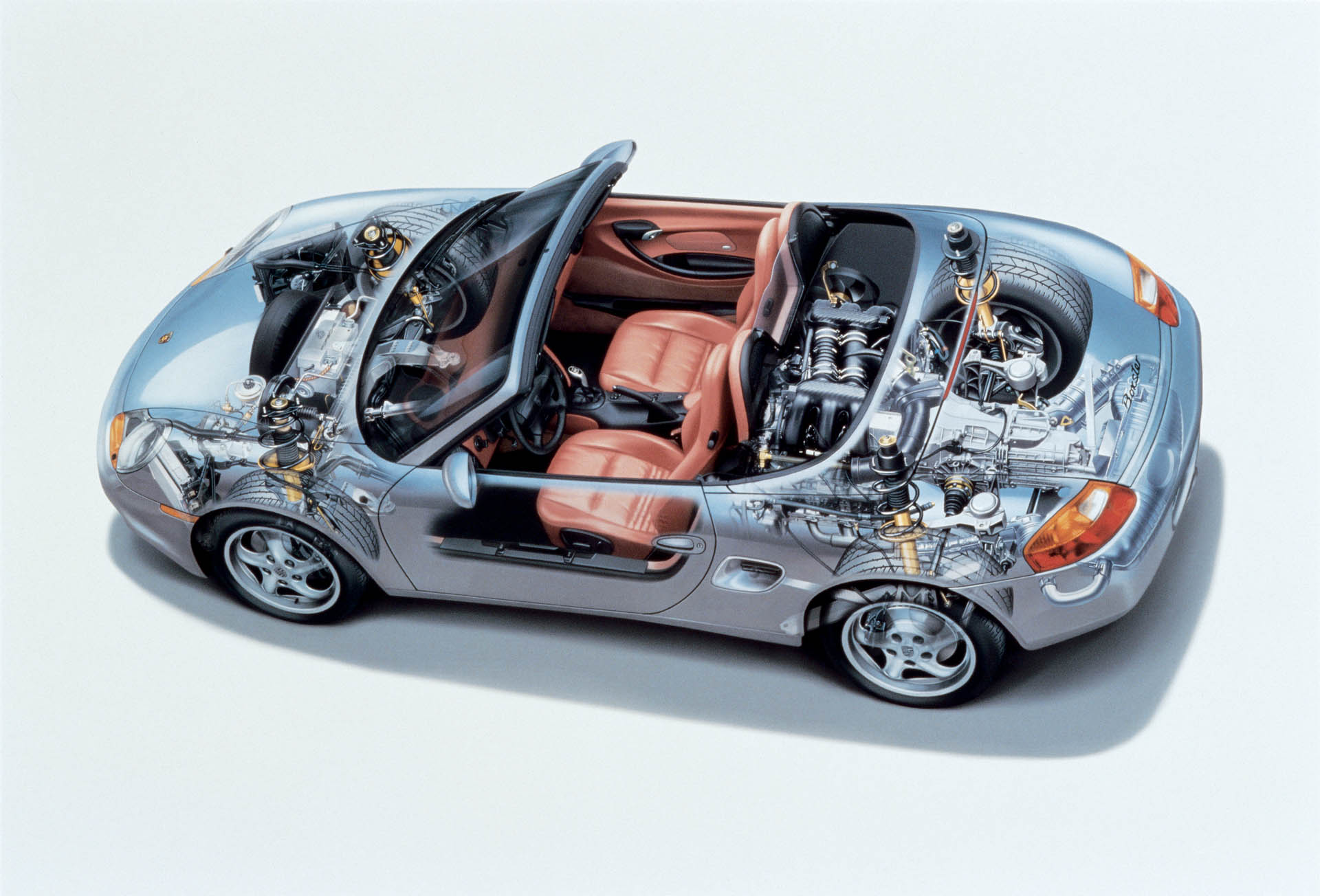 Porsche Boxster, spaccato tecnico