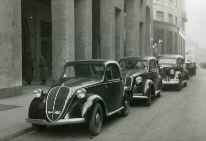 Auto del 1928-38 cercansi per film a Milano