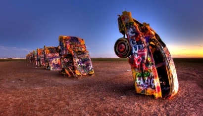 Cadillac Ranch, quarant'anni a testa in giù