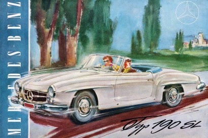Ginevra 1955, la prima volta della Mercedes 190 SL