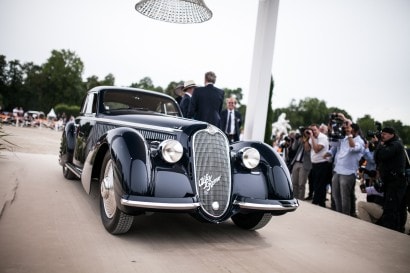 Chantilly Arts & Elegance 2016: best of Show all'Alfa Romeo 8C 2900B Lungo Berlinetta Touring