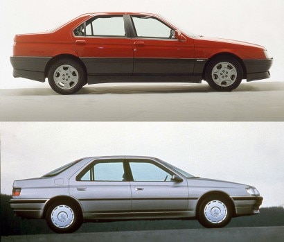 Alfa 164 e Peugeot 605, gemelle (molto) diverse