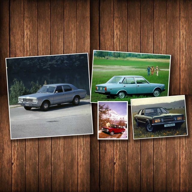 Berline tradizionali: Fiat 131 Mirafiori e Ford Taunus