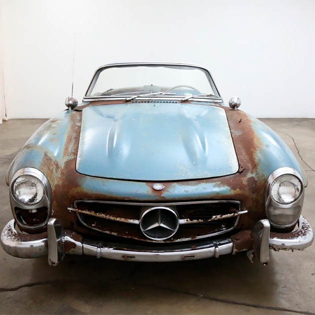 Mercedes-Benz 300 SL Roadster: barn find a Los Angeles