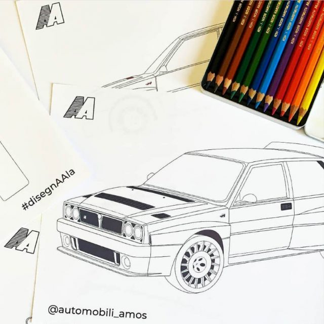 Automobili Amos e Garage Italia: i disegni da colorare