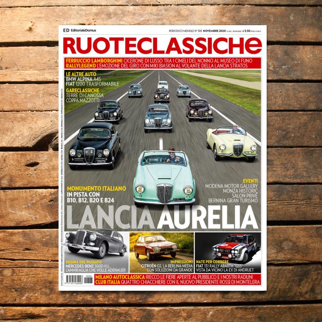 Ruoteclassiche di novembre: 70 anni di Aurelia e 50 di Citroën GS