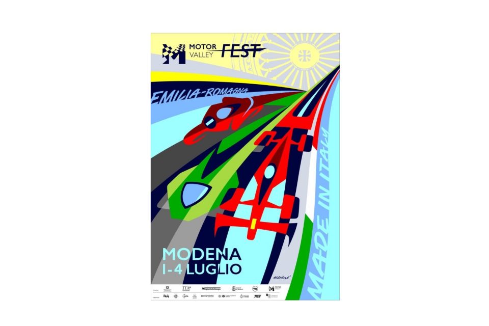 Motor Valley Fest: i colori del Made in Italy nel poster di Aldo Drudi