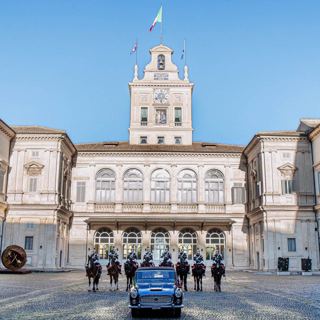 Lancia celebra i suoi 115 anni al Quirinale, omaggiando i 60 anni della Flaminia Presidenziale