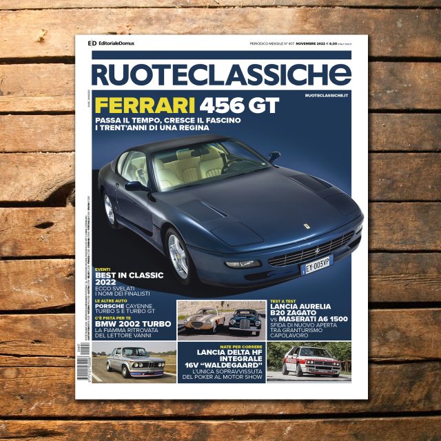 In edicola Ruoteclassiche di novembre, in copertina la Ferrari 456 GT