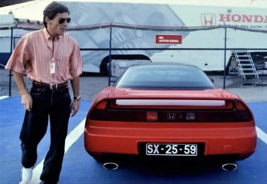La Honda NSX appartenuta a Senna è in vendita a mezzo milione di sterline