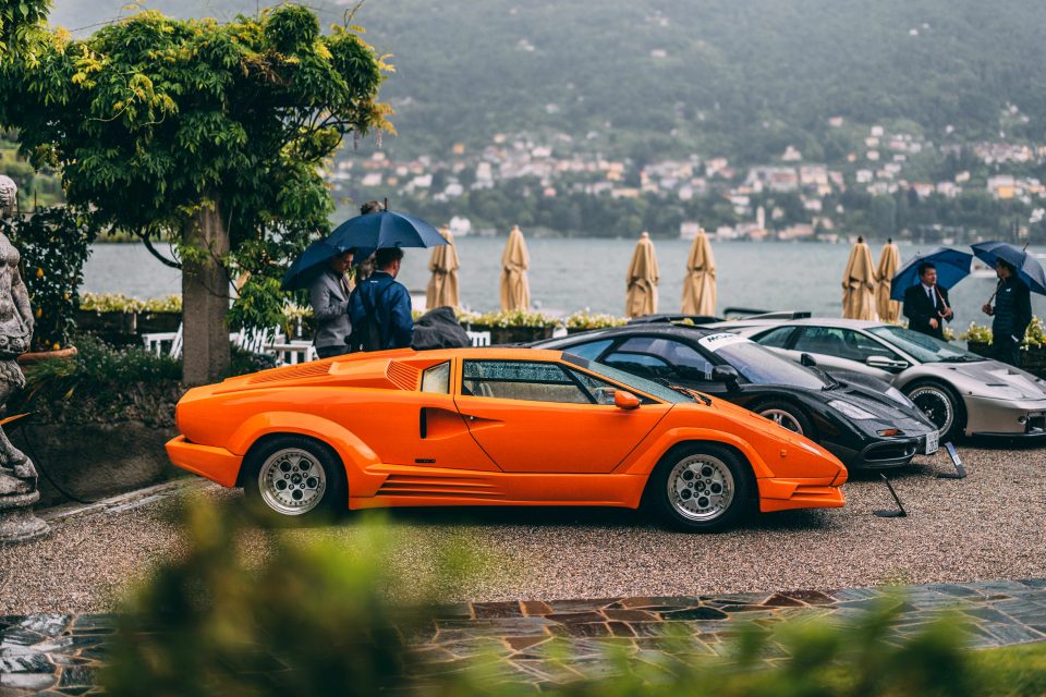 Quattro Lamborghini V12 in passerella al Villa d'Este