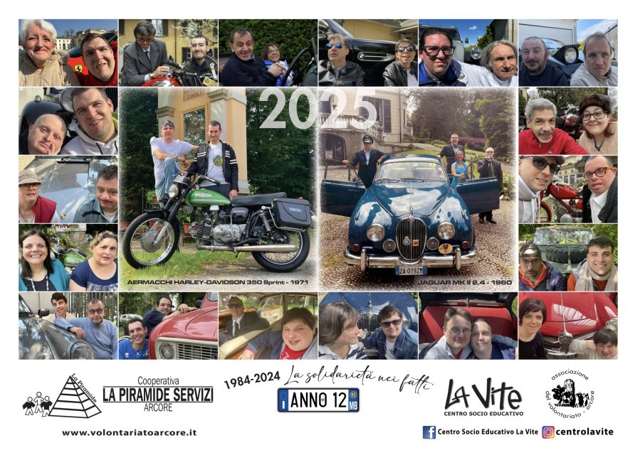 Auto d'epoca e solidarietà in un calendario