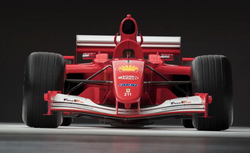 All’asta la Ferrari F2001 iridata di Michael Schumacher