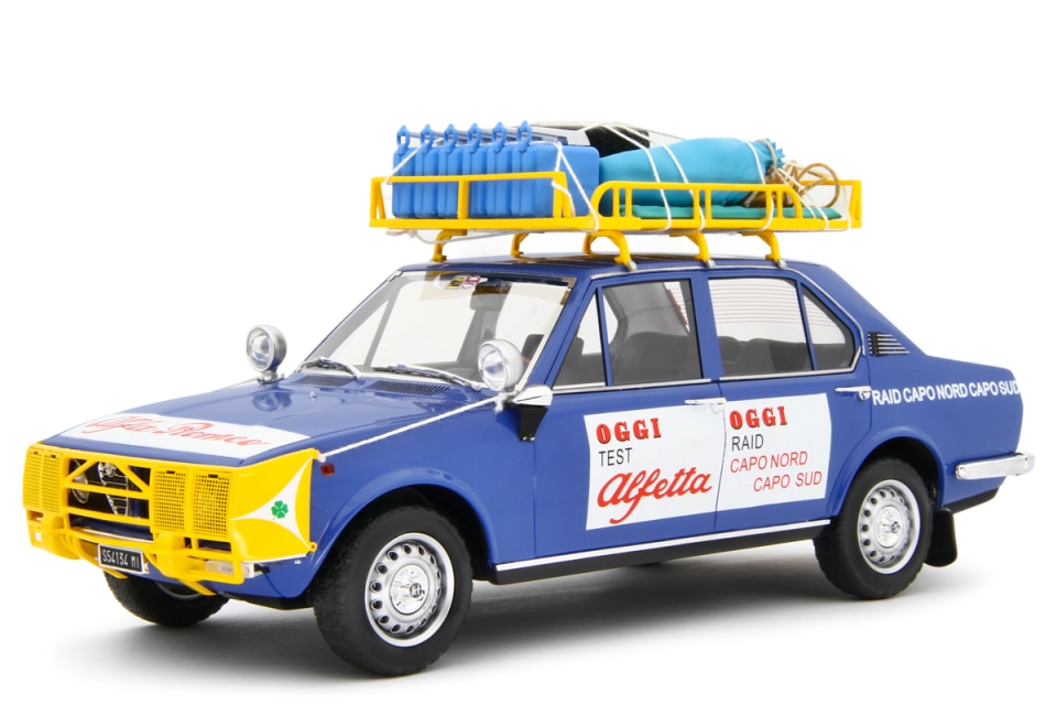 L'Alfetta del raid Capo Nord-Capo Sud