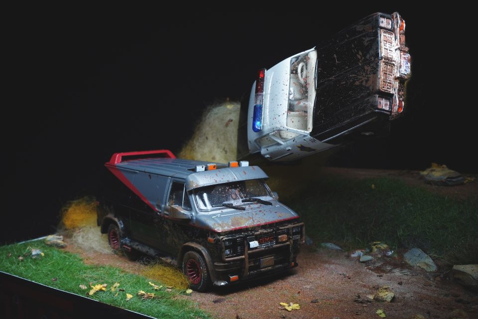 Il diorama dell'A-Team in scala 1:43