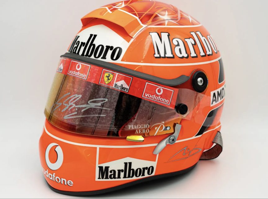 L'asta dei campioni: caschi, tute, pezzi di auto