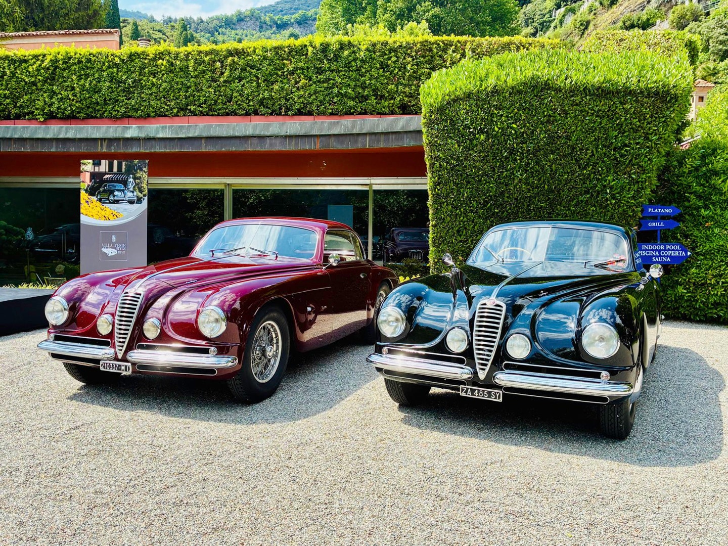 Alfa Romeo 6C 2500 SS Villa d’Este in festa sul lago