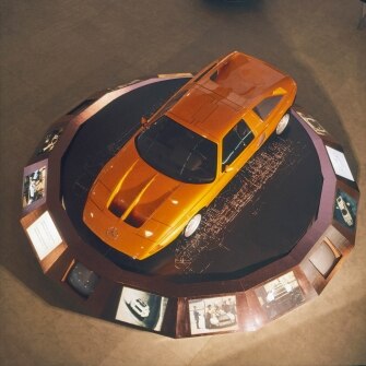 La Mercedes-Benz C 111-II al Salone di Ginevra del 1970