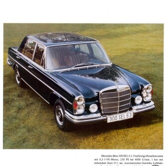 Mercedes-Benz W109 300 SEL 6.3, pubblicità