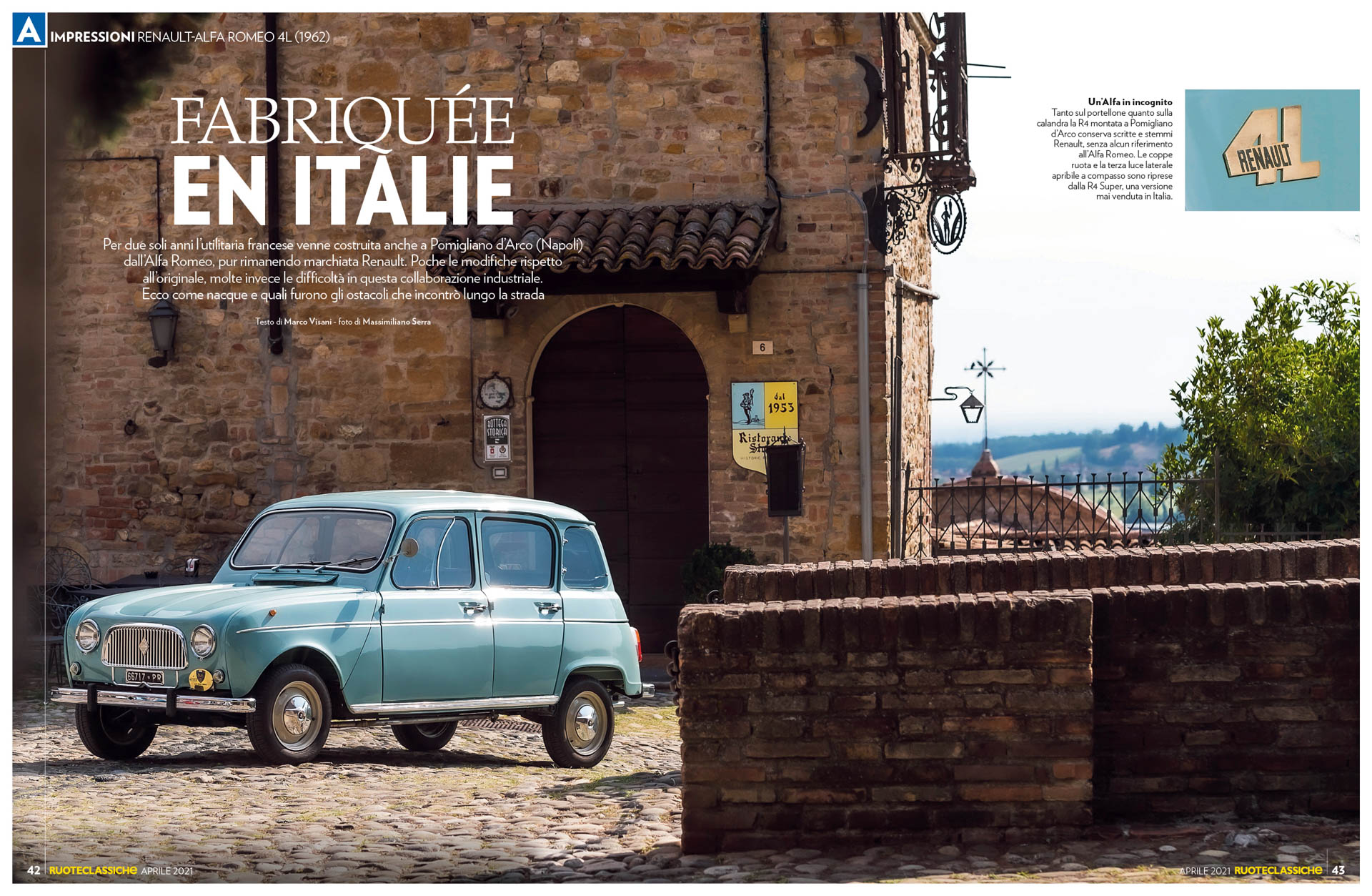 Ruoteclassiche di aprile: sessanta candeline per la Renault 4 ...