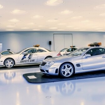 La mostra "Safety Cars" , svoltasi al Museo Mercedes-Benz nel 2015
