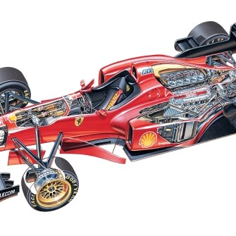 Ferrari F310, spaccato